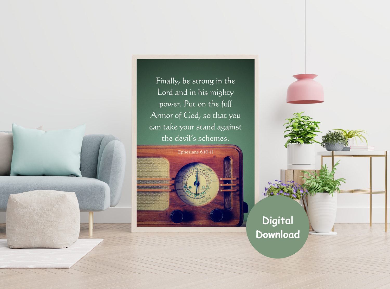 Faith & Strength Wall Art for Men