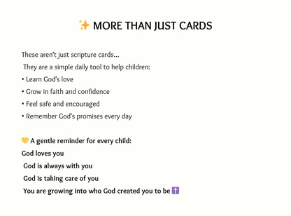 100 Kids Bible Scripture Cards Printable (2 Tiers) | Christian Verse Cards for Children | Faith, Character & Confidence Building | Instant Download