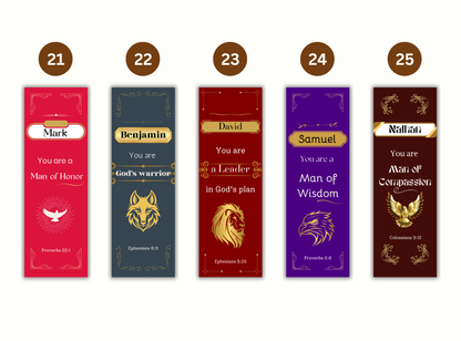 christian bookmarks for men, personalized scripture bookmarks, custom bible bookmarks, faith bookmarks printable, christian gifts for men, mens devotional tools