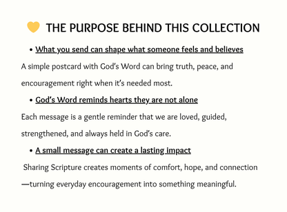 100 Christian Postcards Printable (2 Tiers) | Bible Verse Encouragement Cards | Faith, Hope & Strength Postcards | Instant Download