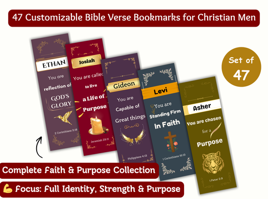 christian bookmarks for men, customizable bible verse bookmarks, personalized scripture bookmark, christian gifts for men, mens bible study gift, faith based gifts for him