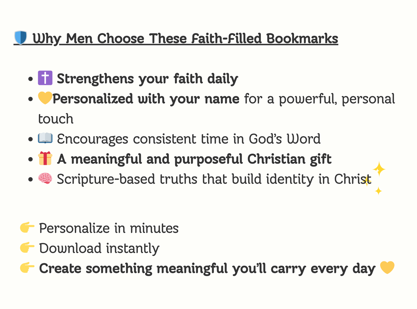 47 Custom Name Bible Verse Bookmarks for Men | Personalized Christian Bookmark Bundle | Faith Gifts for Him