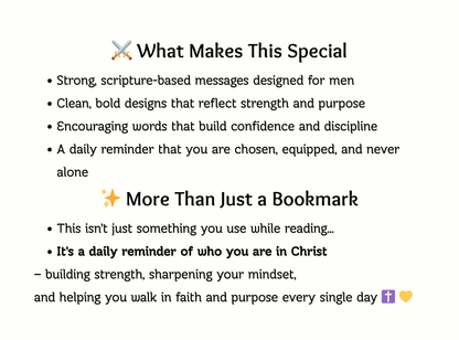 30 Custom Name Bible Verse Bookmarks for Men | Personalized Christian Bookmark Set | Gifts for Him