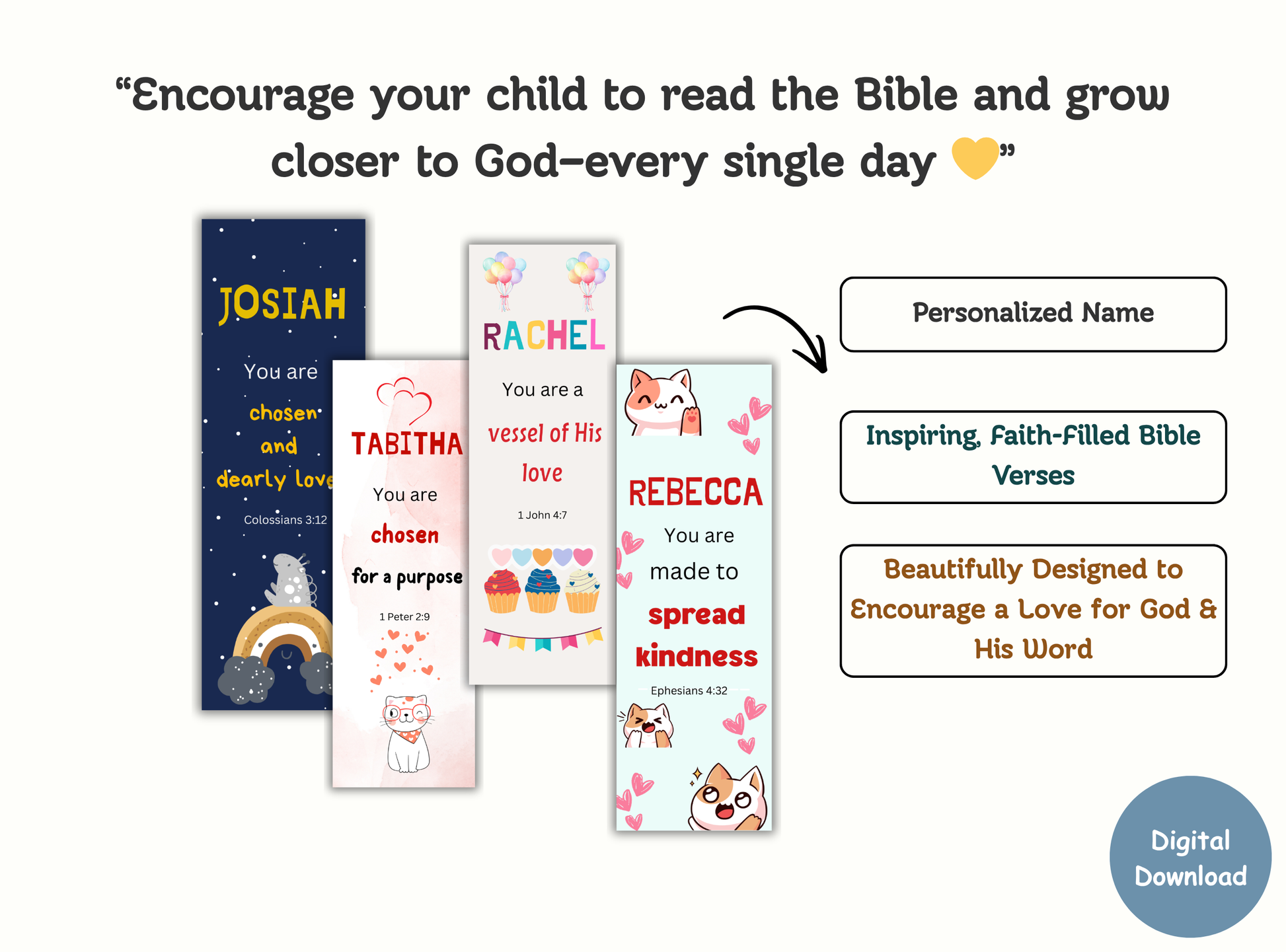 christian bookmarks for kids, personalized bible bookmarks, custom kids bookmarks, scripture bookmarks printable, faith based gifts for kids, sunday school bookmarks
