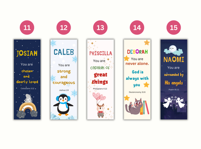 christian bookmarks for kids, personalized bible bookmarks, custom kids bookmarks, scripture bookmarks printable, faith based gifts for kids, sunday school bookmarks