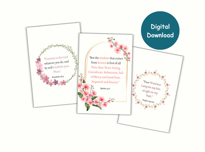 christian wall art printable, bible verse wall art women, floral scripture prints, prayer room decor christian, christian home decor printable, faith wall art bundle, christian gifts for women