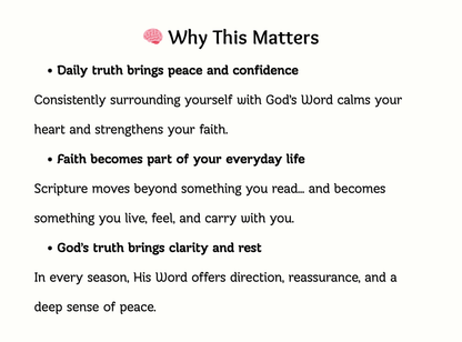 Women Bible Verse Affirmation Cards (2 Tiers) | 50 Printable Christian Affirmations for Faith, Identity & Encouragement | Instant Download