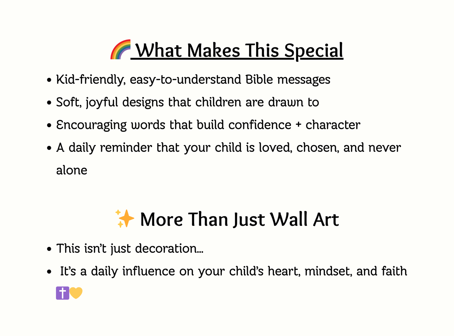 God Loves Me | Christian Wall Art for Kids Room | Set of 5
