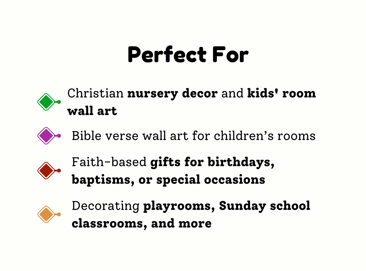 Faith, Love & Courage | Complete Christian Wall Art for Kids Room ✝️ | Set of 22