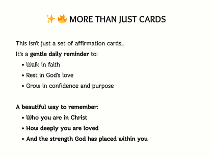 Women Bible Verse Affirmation Cards (2 Tiers) | 50 Printable Christian Affirmations for Faith, Identity & Encouragement | Instant Download