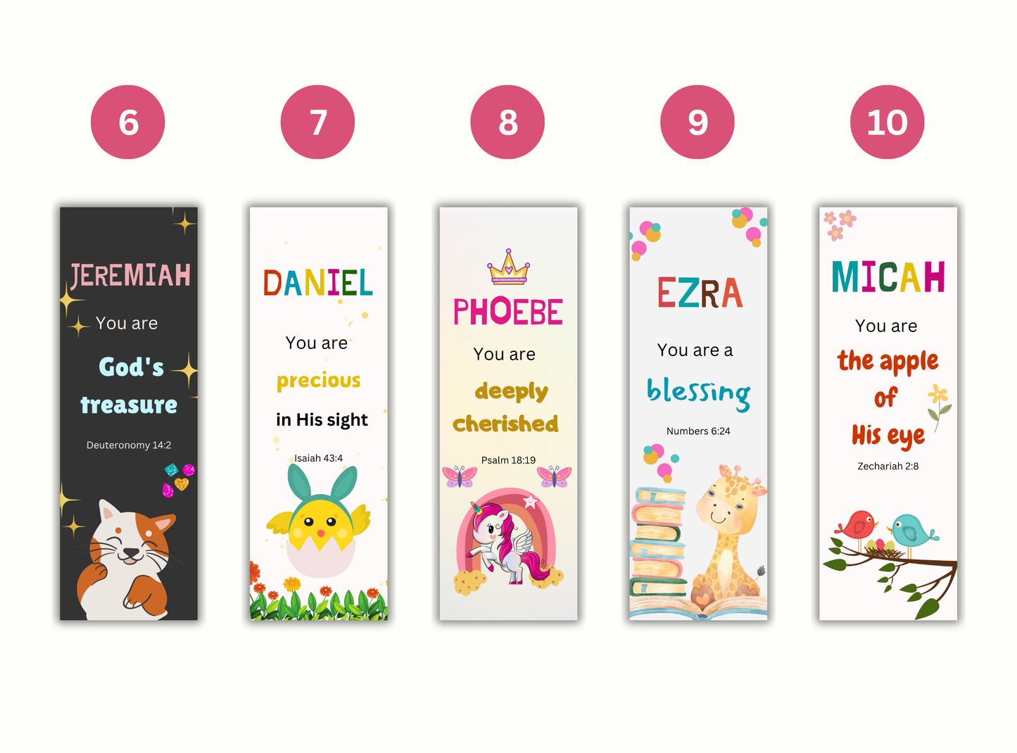 christian bookmarks for kids, custom name bible bookmark, personalized kids scripture bookmark, christian gifts for children, bible verse bookmarks for kids, sunday school gifts