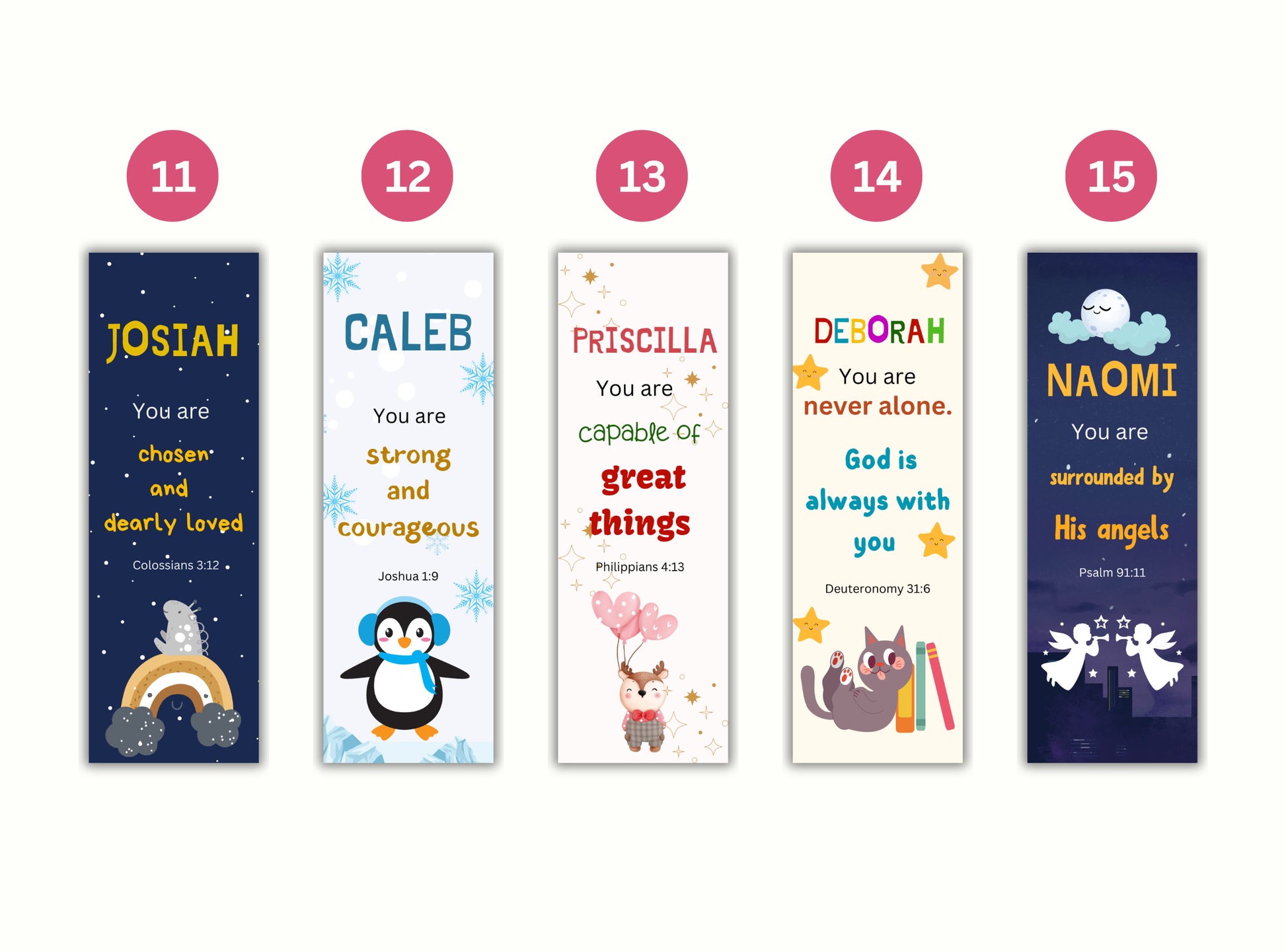 christian bookmarks for kids, custom name bible bookmark, personalized kids scripture bookmark, christian gifts for children, bible verse bookmarks for kids, sunday school gifts