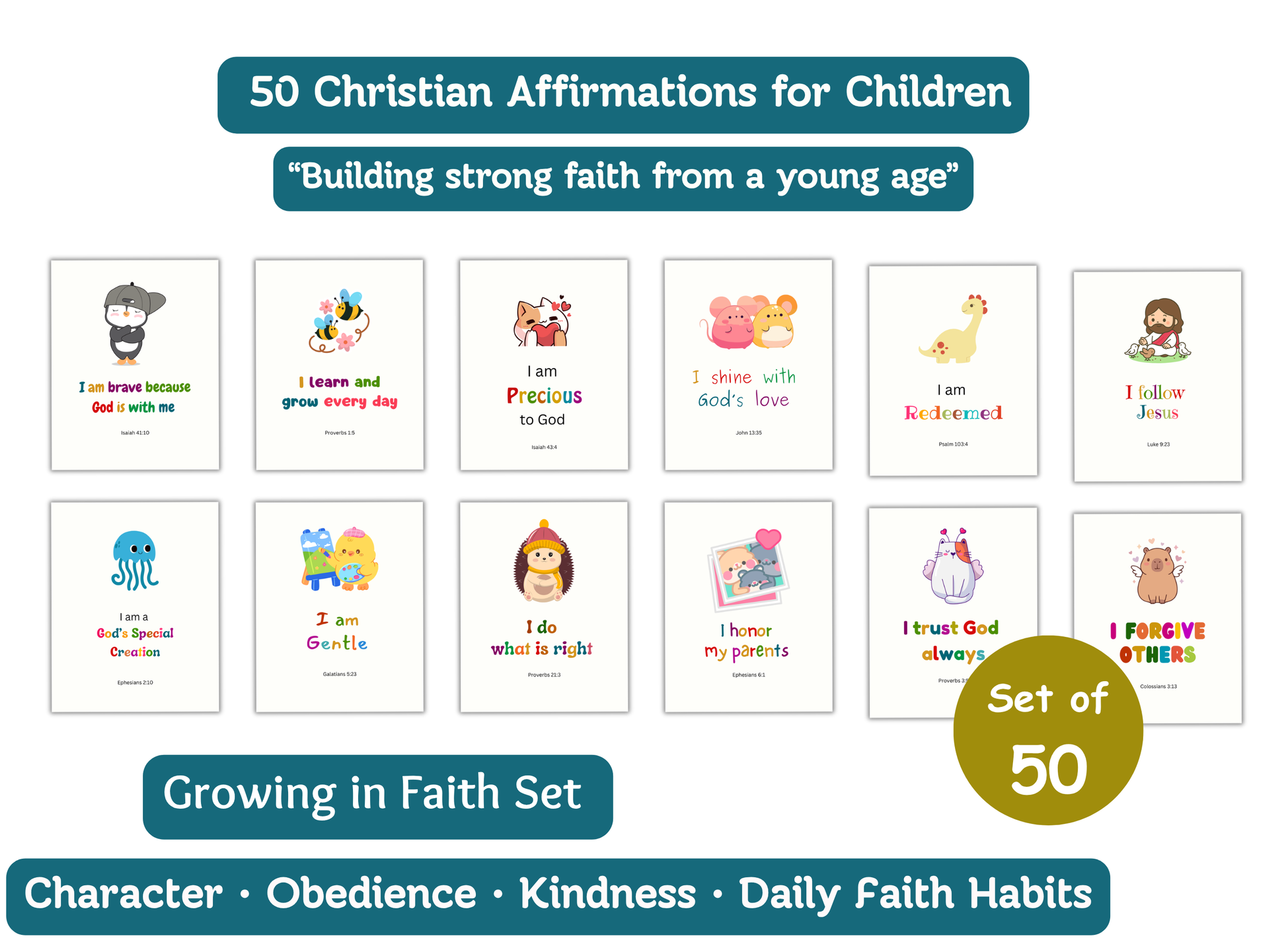 christian affirmation cards kids, kids bible verse cards, printable scripture cards for kids, christian parenting resources, bible affirmation cards children, sunday school printables, christian gifts for kids