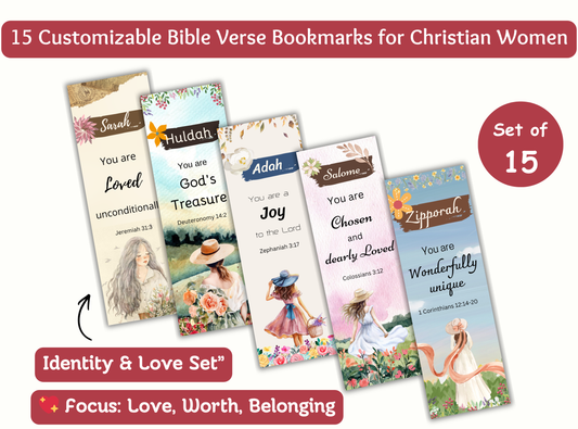 christian bookmarks for women, personalized bible bookmarks, custom name bookmarks, scripture bookmarks printable, faith based gifts for women, christian gifts for her