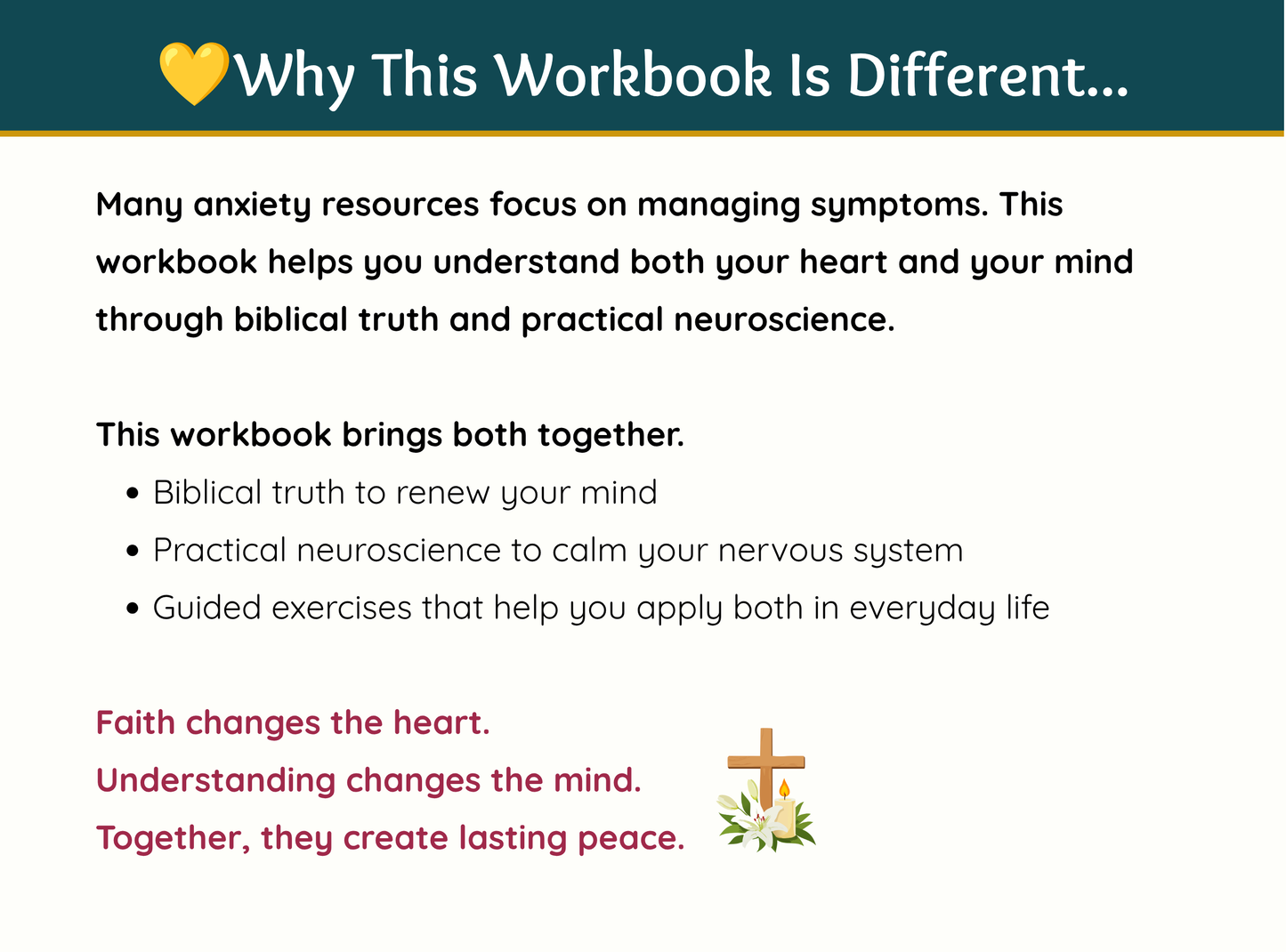 Christian Anxiety to Peace Reset System | 4-Week Christian Anxiety Workbook | Bible Study for Anxiety | Faith-Based Mental Health Journal | Printable PDF