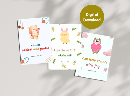 christian affirmation cards kids, kids bible affirmations printable, faith based parenting tools, christian homeschool printables, kids scripture cards, bible verse cards for children, christian kids gifts, sunday school resources