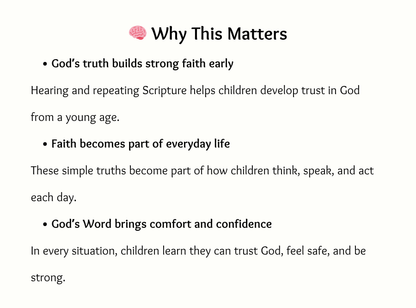 Kids Christian Affirmation Cards (2 Tiers) | 50 Bible-Based Affirmations for Faith, Confidence & Character | Printable Scripture Cards | Instant Download