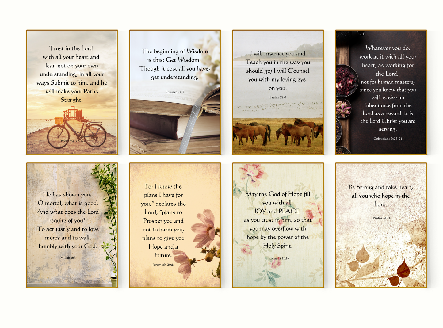 Leadership & Purpose | Christian Wall Art for Men | Vintage Bible Verse Prints 20