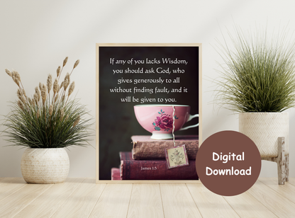 Leadership & Purpose | Christian Wall Art for Men | Vintage Bible Verse Prints 20