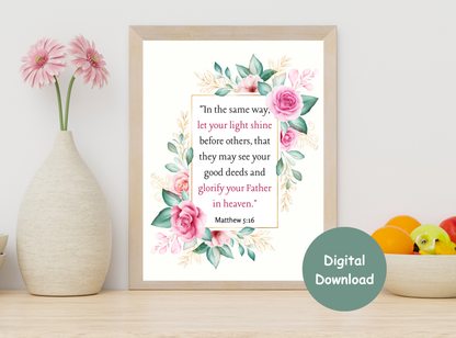 christian wall art printable, bible verse wall art women, floral scripture prints, prayer room decor christian, christian home decor printable, faith wall art set, christian gifts for women