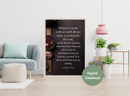 Leadership & Purpose | Christian Wall Art for Men | Vintage Bible Verse Prints 20