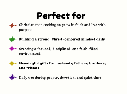 Men Bible Verse Affirmation Cards (2 Tiers) | 55 Printable Christian Affirmations for Strength & Purpose | Instant Download