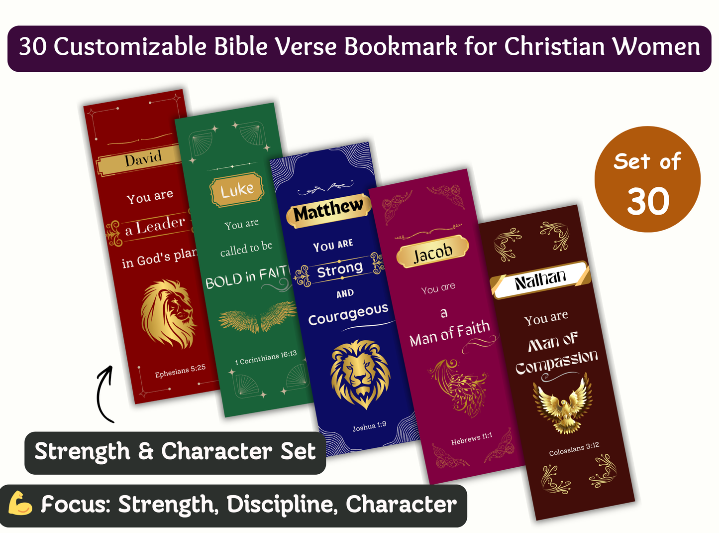 christian bookmarks for men, personalized scripture bookmarks, custom bible bookmarks, faith bookmarks printable, christian gifts for men, mens devotional tools