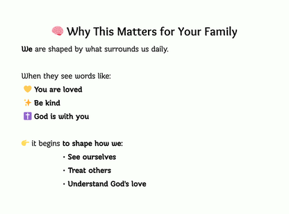 Free Faith Family Mini Bundle | Christian Wall Art, Family Bookmarks & Kids Affirmation Cards